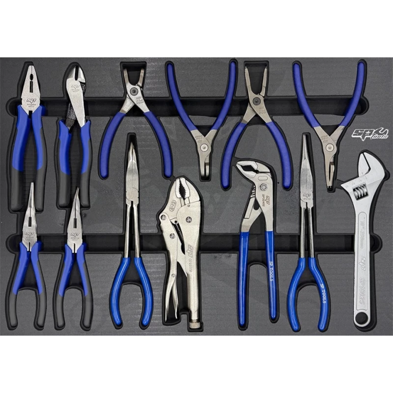 Szerszámos kocsi gyári-felszerelt 388 db-os 13 fiók TECH S. KÉK -