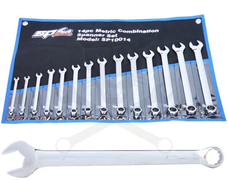 Csillag-villáskulcs készlet 14 db-os 6 - 19 mm - QUAD DRTIVE -  SP Tools