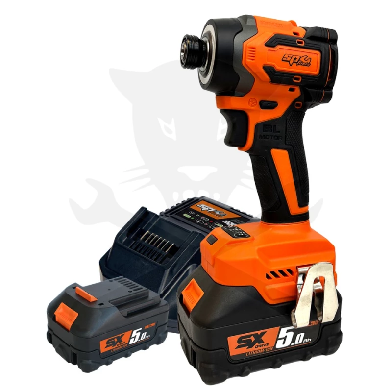 Ütvecsavarozó, akkus 18V  205 Nm 1/4" bit 2db 5.0Ah - SP Tools