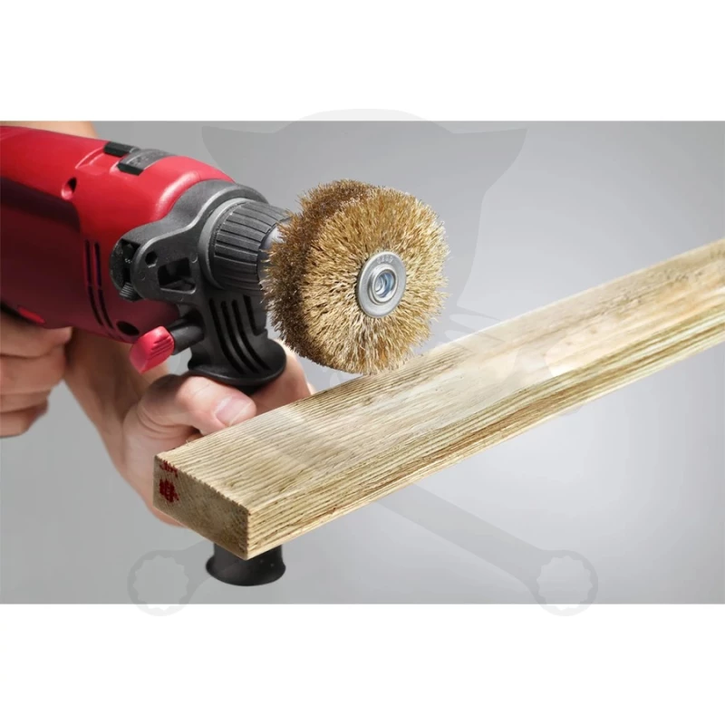 Drótkorong csapos körkefe 80 mm-es acél szálak réz bevonat 80x8mm