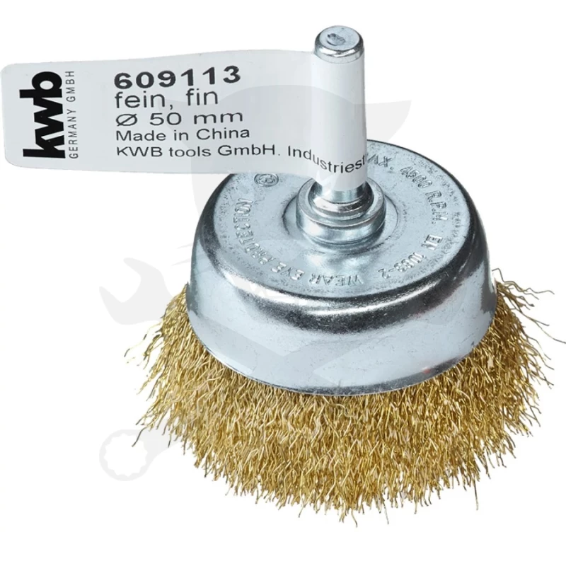 Drótkorong csapos fazékkefe 50 mm-es RÉZ szálak 50x6x0,2mm