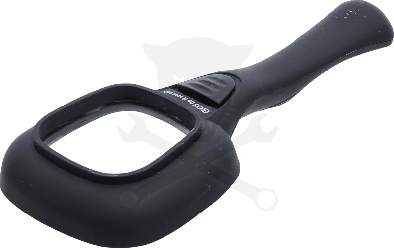 Nagyító  4x - LED világítással, D60 mm elemes BGS