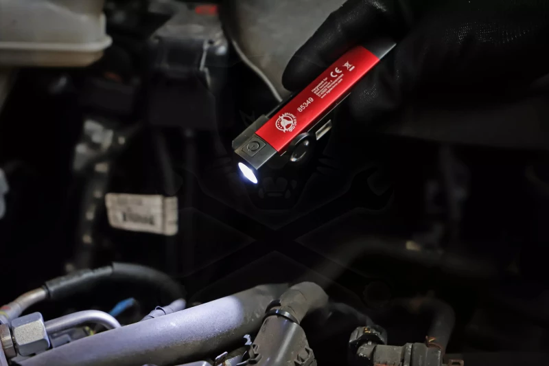 Szerelőlámpa LED COB ledes elemlámpa mini zsebfény UV-s - BGS