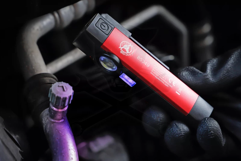 Szerelőlámpa LED COB ledes elemlámpa mini zsebfény UV-s - BGS