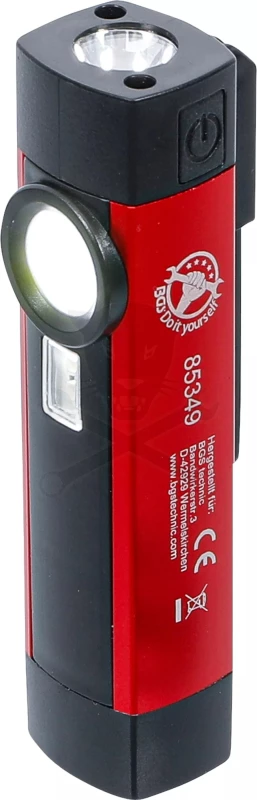 Szerelőlámpa LED COB ledes elemlámpa mini zsebfény UV-s - BGS