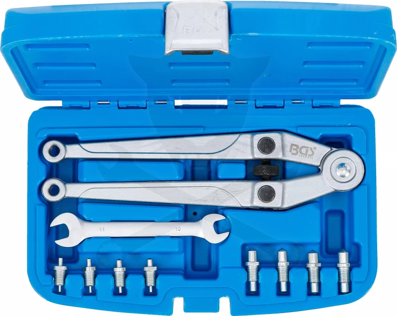 Körmöskulcs, oldalcsapos készlet - cserélhető két csapos: 2.5 - 9.0 mm BGS