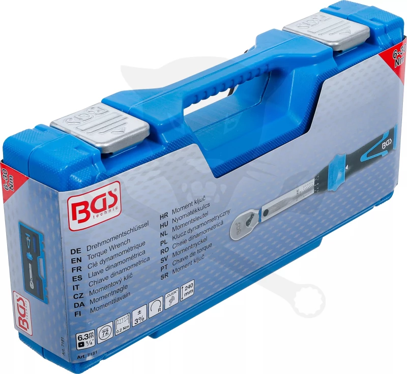 Nyomatékkulcs   6-30 Nm 1/4" - BGS
