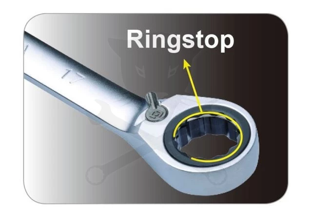 Csillag-villás racsnis 10 mm-es irányváltós, Ringstop - King Tony