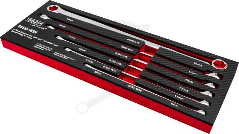 Csillag-csillagkulcs készlet egyenes extra-hosszú 6 db-os 8-19 mm Lok-Typ