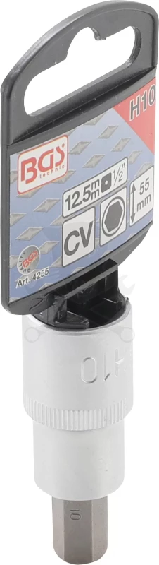 Rátűzőkulcs - crowa+bit 1/2" imbusz 10 mm - BGS