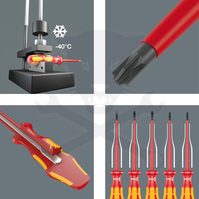 Csavarhúzó készlet szigetelt VDE 1000V  7 db-os készlet PH + SL + PM -
