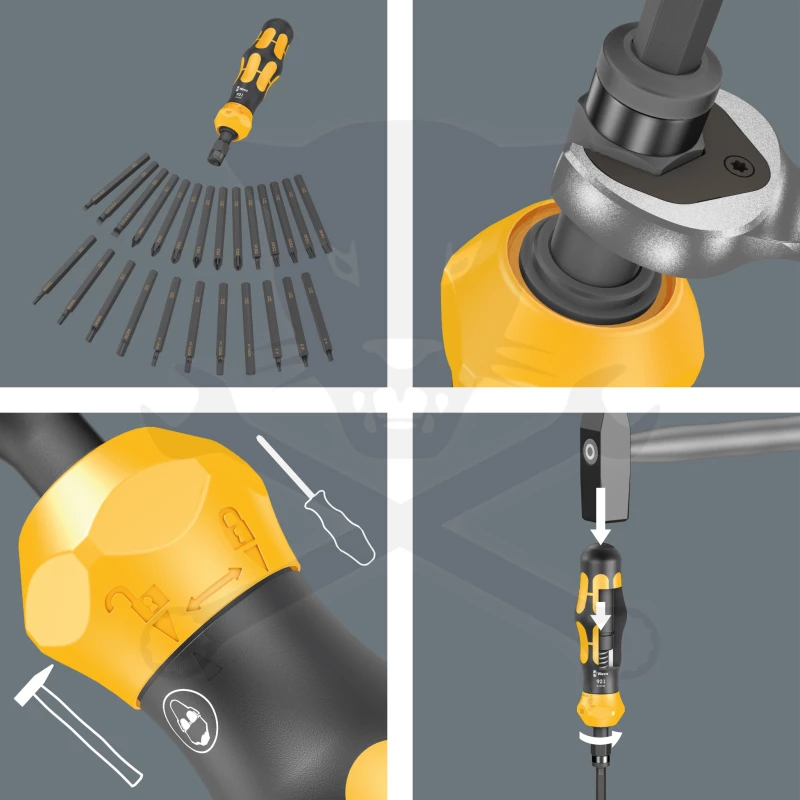Ütve csavarozó készlet 19 db-os - Kraftform 900 Set 1 - Wera