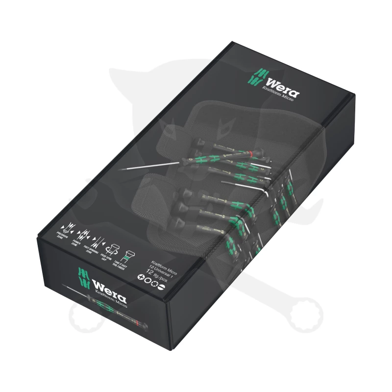 Csavarhúzó készlet, műszerész 12 db-os Kraftform Micro - Wera