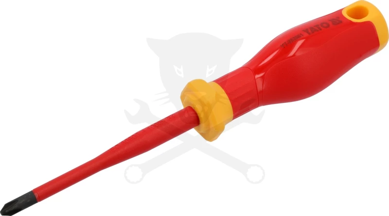 Csavarhúzó VDE 1000 V szigetelt +-/PH2x100 mm - Slim - Yato
