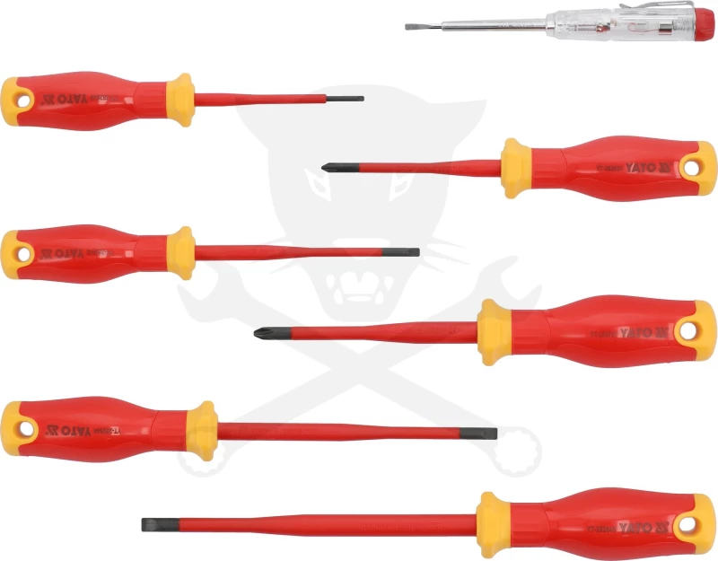 Csavarhúzó készlet szigetelt VDE 1000V 7 db-os PH+fázisceruza - Yato