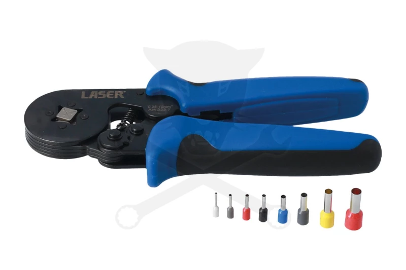 Fogó, krimpelő készlet 4 pofás - Laser