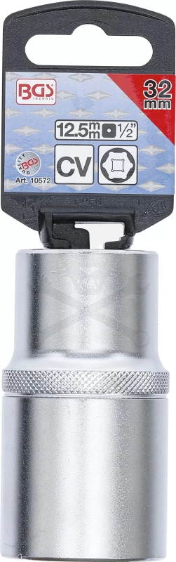 Dugókulcs - crowafej 1/2" 6 lap hosszú 32 mm BGS