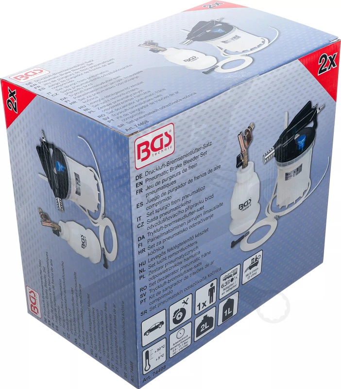 Féklégtelenítő kanna vákuumos 2000 ml + utántöltő komplett készlet