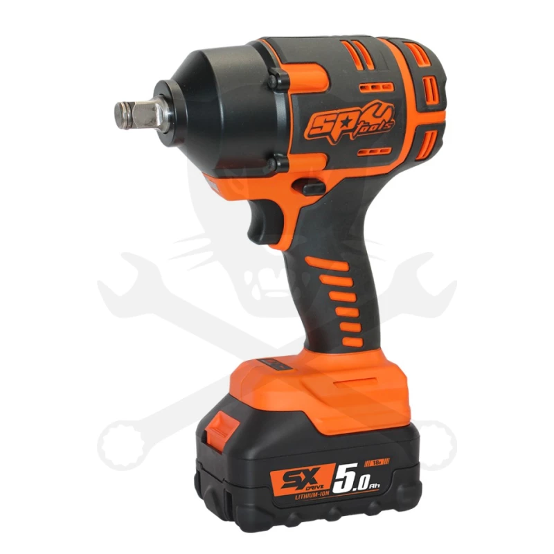 Ütvecsavarozó, akkus 18V  970 Nm 1/2" 1 db 5.0Ah + 5db fej - SP Tools