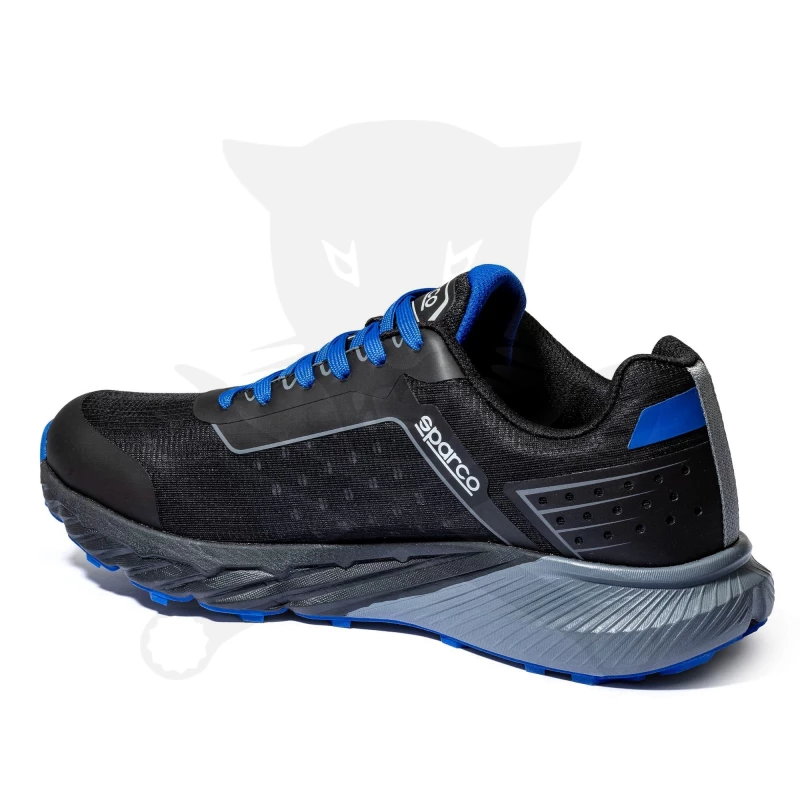 Munkacipő orrvédelem nélküli SPARCO - S-Park GAP O1 SR FO HRO Fekete-Kék 44