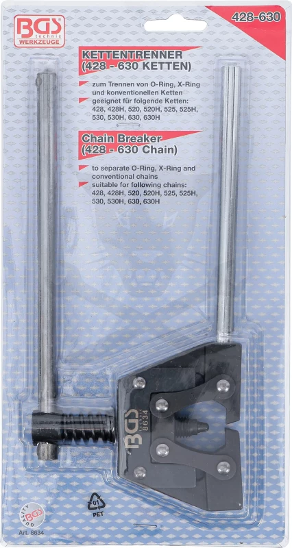 Láncszerelő motorkerékpár 3/4" - 1.1/4"