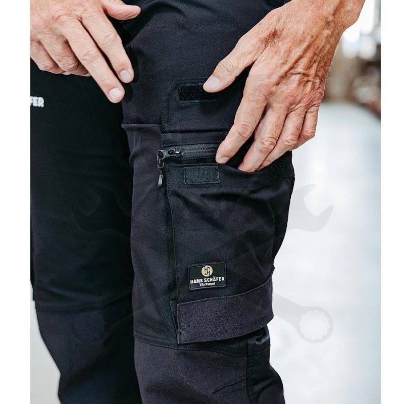 Munkaruha deréknadrág - Adonis stretch Fekete - 3XL-es