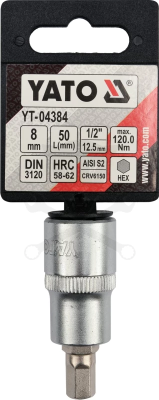 Rátűzőkulcs - crowa+bit 1/2" imbusz 8 mm