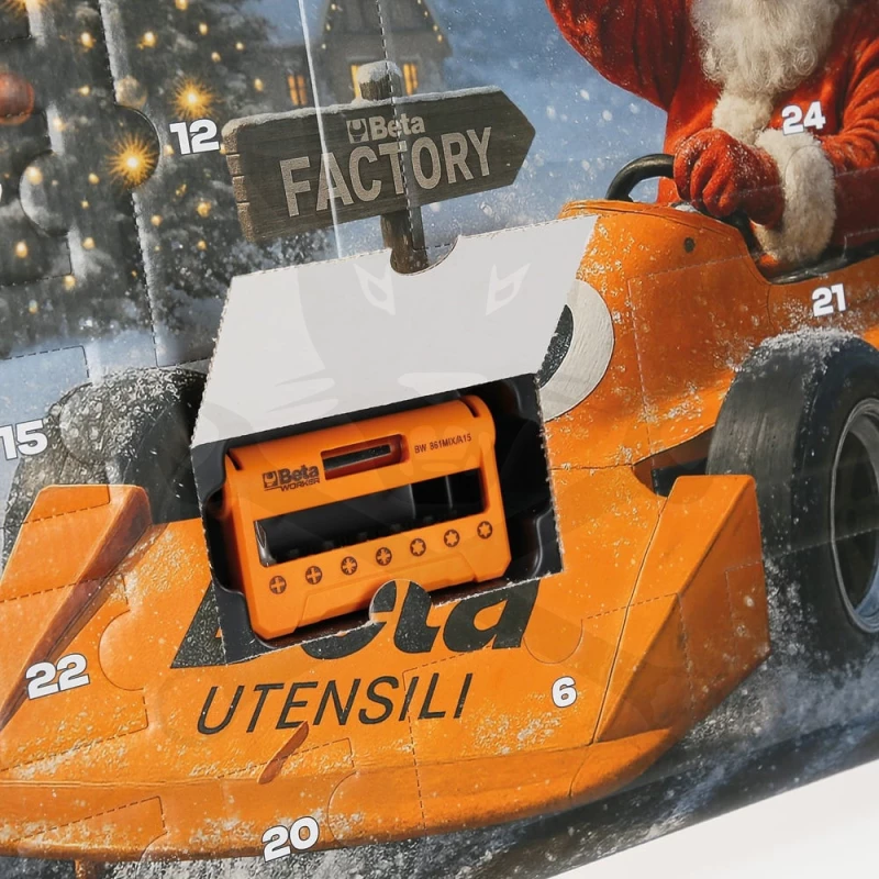 Karácsonyi szerszámkészlet ADVENTI KALENDÁRIUM - Beta - 28 db-os