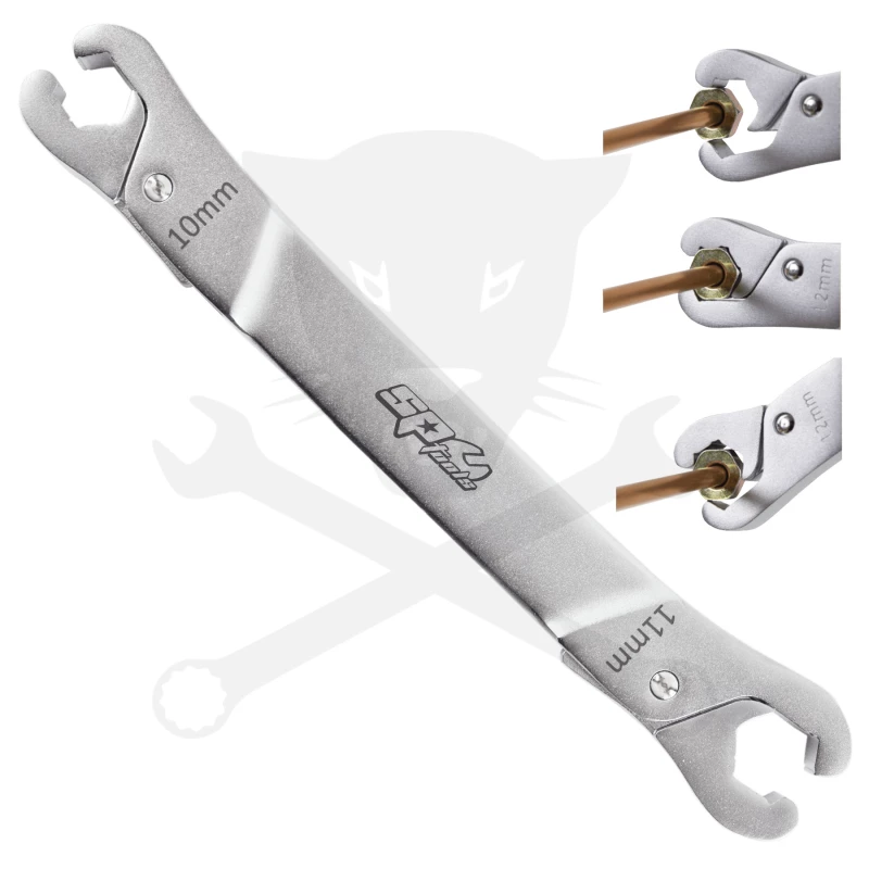 Fékcsőkulcs racsnis, kétoldali 6 db-os készlet