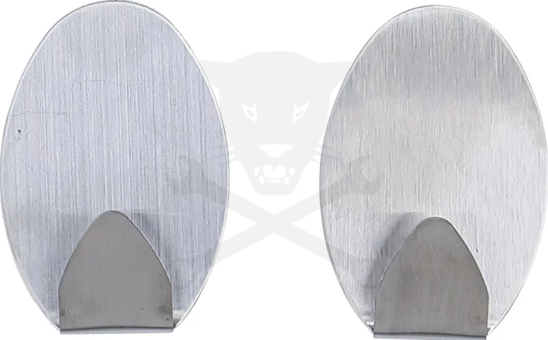 Akasztó öntapadós rozsdamentes ovális kétdarabos