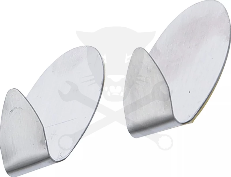 Akasztó öntapadós rozsdamentes ovális kétdarabos