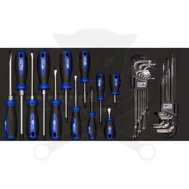 Szerszámos láda felszerelt SP Tools szerszámokkal 130 részes -