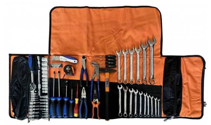 Szerszámos táskává feltekerhető szartámtartó tok - ÜRES - SP Tools