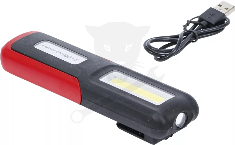 Szerelőlámpa LED COB ledes akkuslámpa - Li-Ion, 3W 150 Lumen - BGS