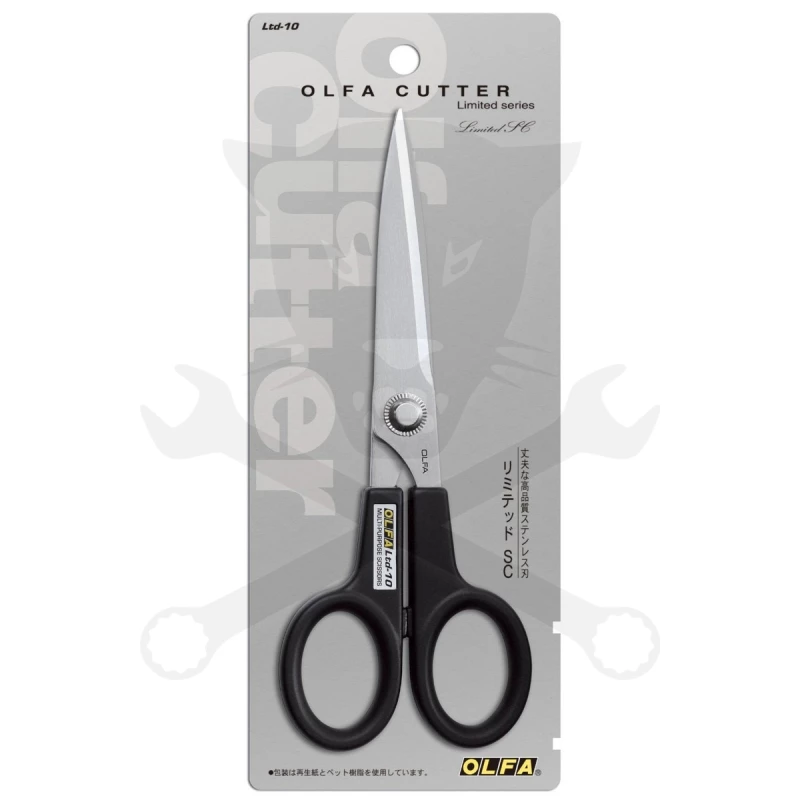 Olló, ipari felhasználásra, egyenes 70 / 165 mm - Olfa