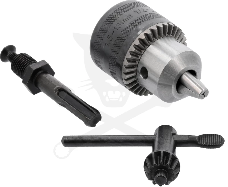 Fúrótokmány, fogaskoszorús 1.5-13 mm 1/2" + SDS Plus adapter - Yato
