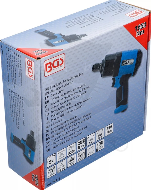 Légkulcs 3/4" 1600 Nm - BGS