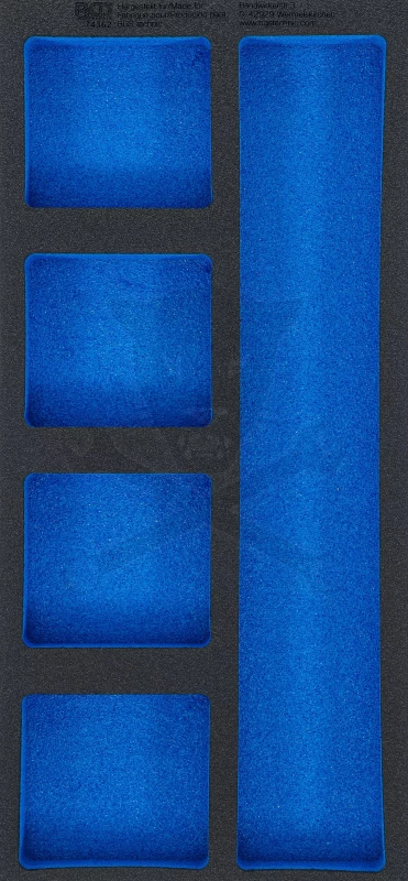 Tálcás BGS üres tárolórekesz 5 fakkos 1/3 - EVA tálcás - BGS