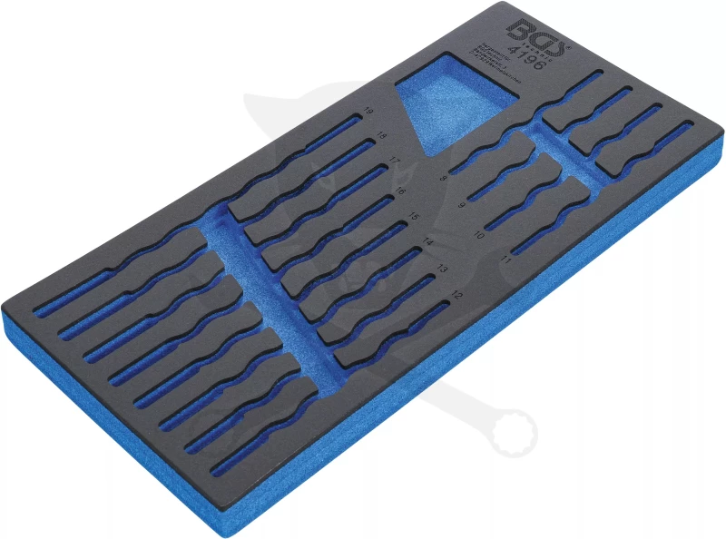 Tálcás BGS üres tároló racsnis csillag-villáskulcshoz 1/3 -EVA tálcás