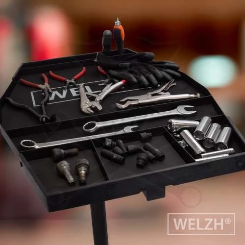 Szerszámos kocsi - osztott szerviztálcás állítható magasságú - Welzh