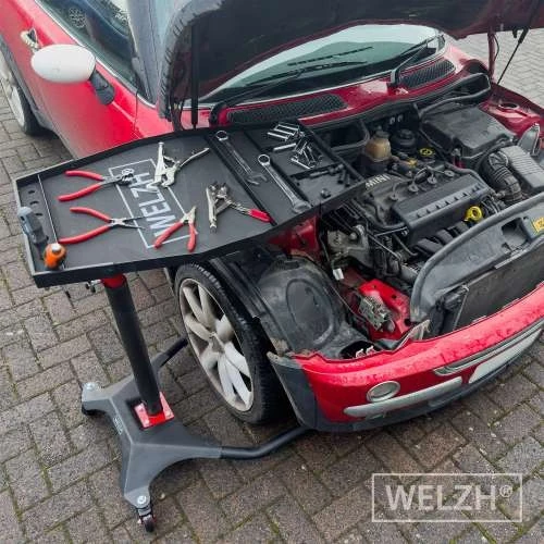 Szerszámos kocsi - osztott szerviztálcás állítható magasságú - Welzh