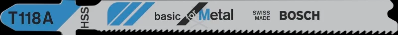 Fűrészlap dekopírfűrészhez, fémre 92 mm T118A - 5db - Bosch