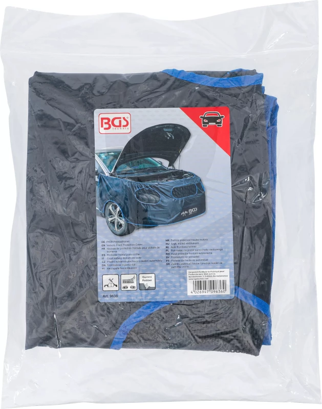 Sárvédő takaró teljes első fronthoz, motorháztető körül "U" alakú - BGS