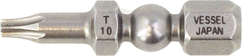 Bit torx 1/4" T10*30 mm - 5 db/doboz - Vessel