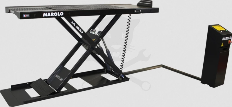 Motorkerékpár szerelő/emelő állvány MAROLOW-FLAT-LIFT 1200W 600kg elekt.