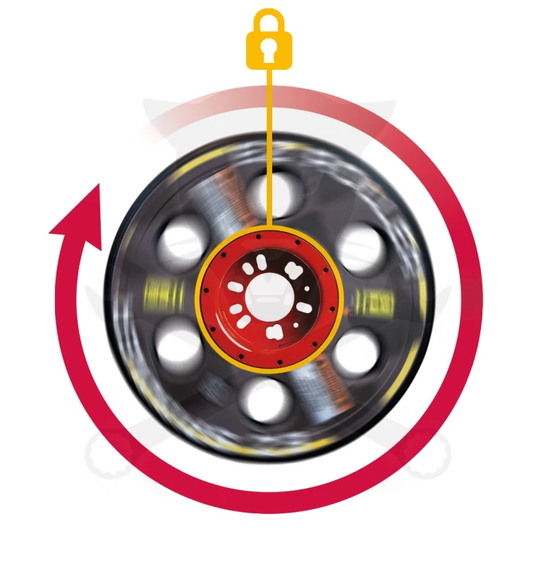 Univerzális szabadonfutó kerék blokkot kerékagyra rakható - Hubitools