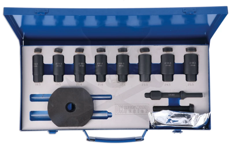 Kerékőr leszedő készlet Univerzális 28 db-os, reteszelő - Laser