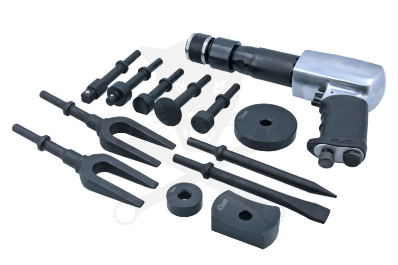 Vibro kalapács levegős szabályozható + 13 db tartozék készlet - Laser