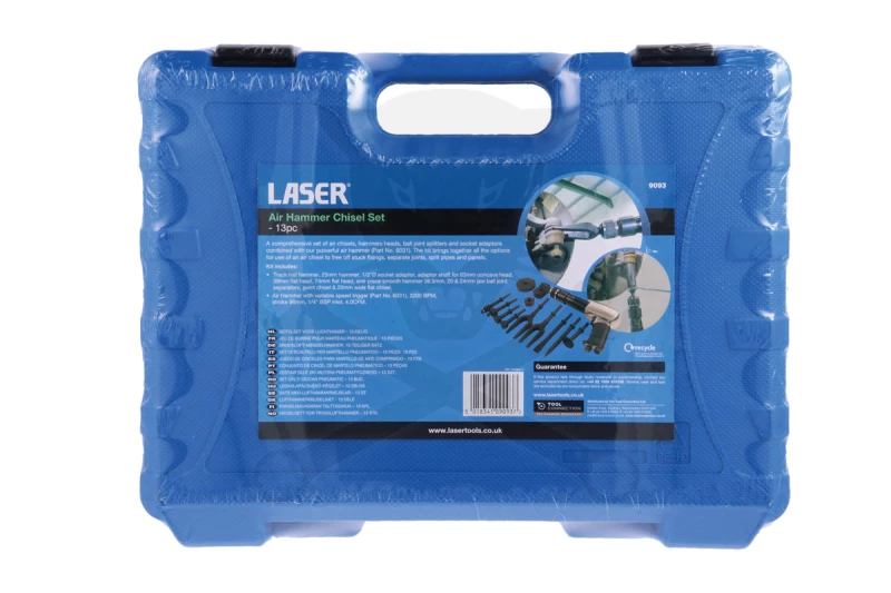 Vibro kalapács levegős szabályozható + 13 db tartozék készlet - Laser