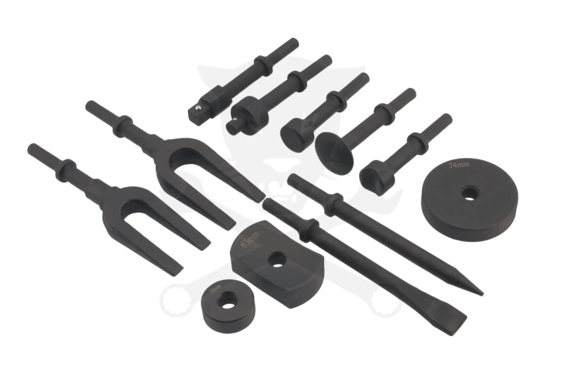 Vibro kalapács levegős szabályozható + 13 db tartozék készlet - Laser